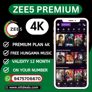 Zee5 Premium 4K 1 Year Subscription