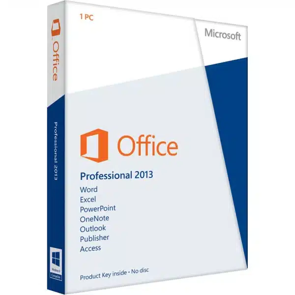Microsoft Office Professional 2013 (1 User, Lifetime License)